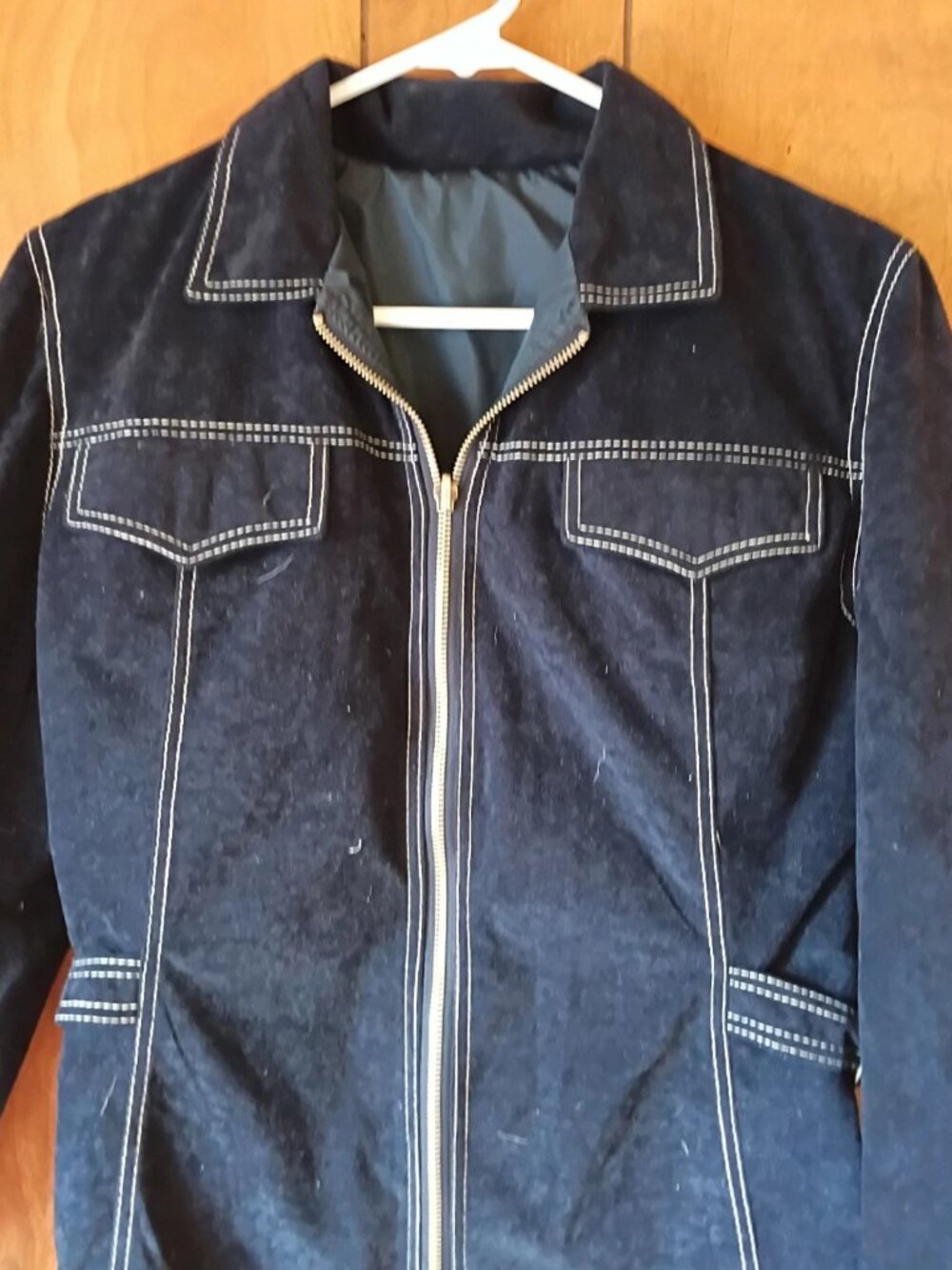 Static Reversible Utility Jacket XS Navy Contrast Stitch - Picture 2 of 3